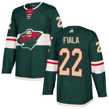 Authentic Adidas Men's Kevin Fiala Minnesota Wild Home Jersey - Green