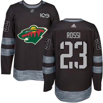 Authentic Youth Marco Rossi Minnesota Wild 1917-2017 100th Anniversary Jersey - Black