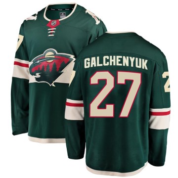 Breakaway Fanatics Branded Men's Alex Galchenyuk Minnesota Wild Home Jersey - Green