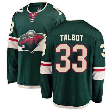 Breakaway Fanatics Branded Men's Cam Talbot Minnesota Wild Home Jersey - Green