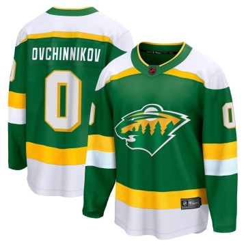 Breakaway Fanatics Branded Men's Dmitry Ovchinnikov Minnesota Wild Special Edition 2.0 Jersey - Green