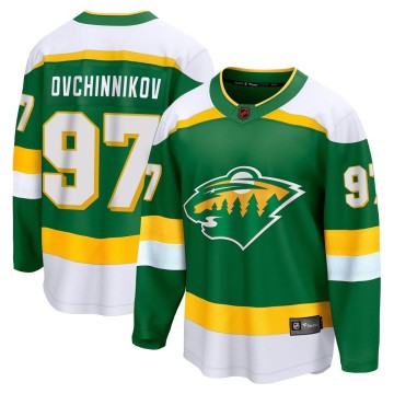 Breakaway Fanatics Branded Men's Dmitry Ovchinnikov Minnesota Wild Special Edition 2.0 Jersey - Green