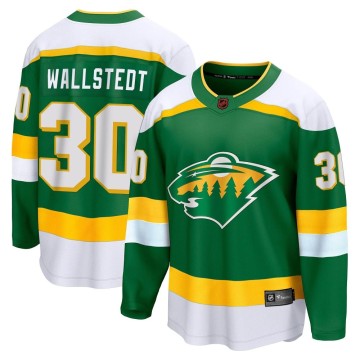 Breakaway Fanatics Branded Men's Jesper Wallstedt Minnesota Wild Special Edition 2.0 Jersey - Green