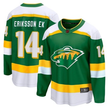 Breakaway Fanatics Branded Men's Joel Eriksson Ek Minnesota Wild Special Edition 2.0 Jersey - Green