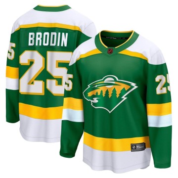 Breakaway Fanatics Branded Men's Jonas Brodin Minnesota Wild Special Edition 2.0 Jersey - Green