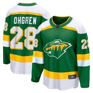 Breakaway Fanatics Branded Men's Liam Ohgren Minnesota Wild Special Edition 2.0 Jersey - Green