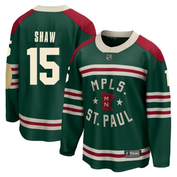Breakaway Fanatics Branded Men's Mason Shaw Minnesota Wild 2022 Winter Classic Jersey - Green