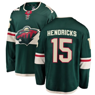 Breakaway Fanatics Branded Men's Matt Hendricks Minnesota Wild Home Jersey - Green