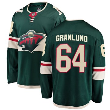 Breakaway Fanatics Branded Men's Mikael Granlund Minnesota Wild Home Jersey - Green