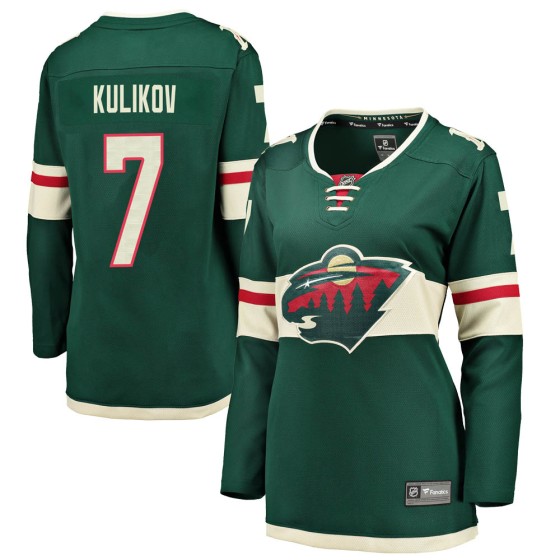 Breakaway Fanatics Branded Women's Dmitry Kulikov Minnesota Wild Home Jersey - Green