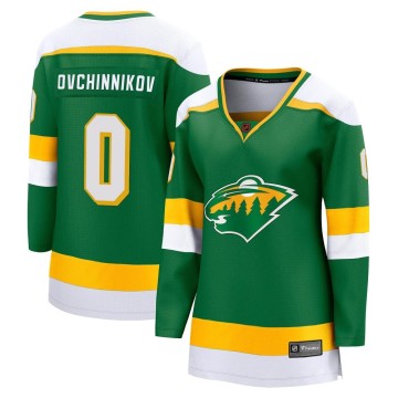 Breakaway Fanatics Branded Women's Dmitry Ovchinnikov Minnesota Wild Special Edition 2.0 Jersey - Green