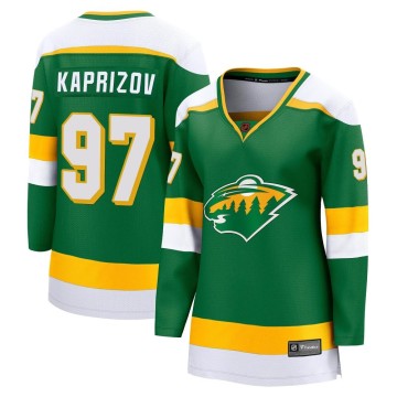 Breakaway Fanatics Branded Women's Kirill Kaprizov Minnesota Wild Special Edition 2.0 Jersey - Green