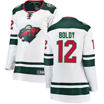 Breakaway Fanatics Branded Women's Matt Boldy Minnesota Wild Away Jersey - White